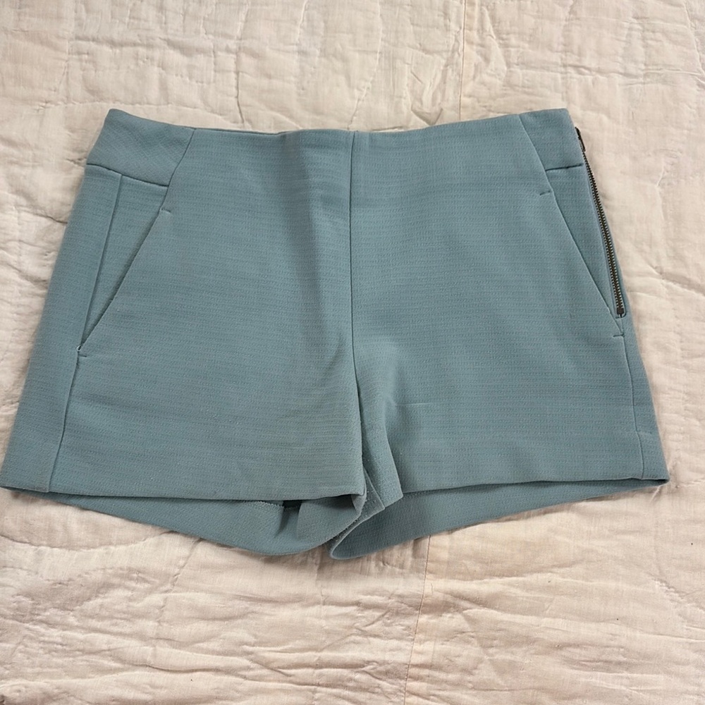 Banana Republic High Waist Blue Tailored Shorts